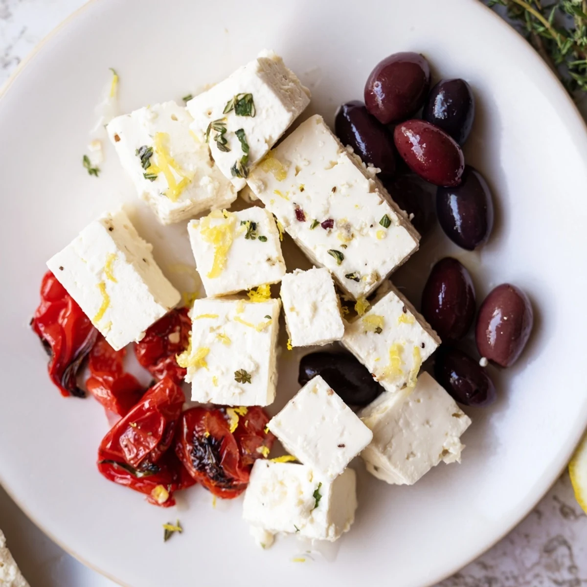 Black Olive and Sun-Dried Tomato Platter, bursting with colorful olives and flavorful tomatoes, ready for serving.