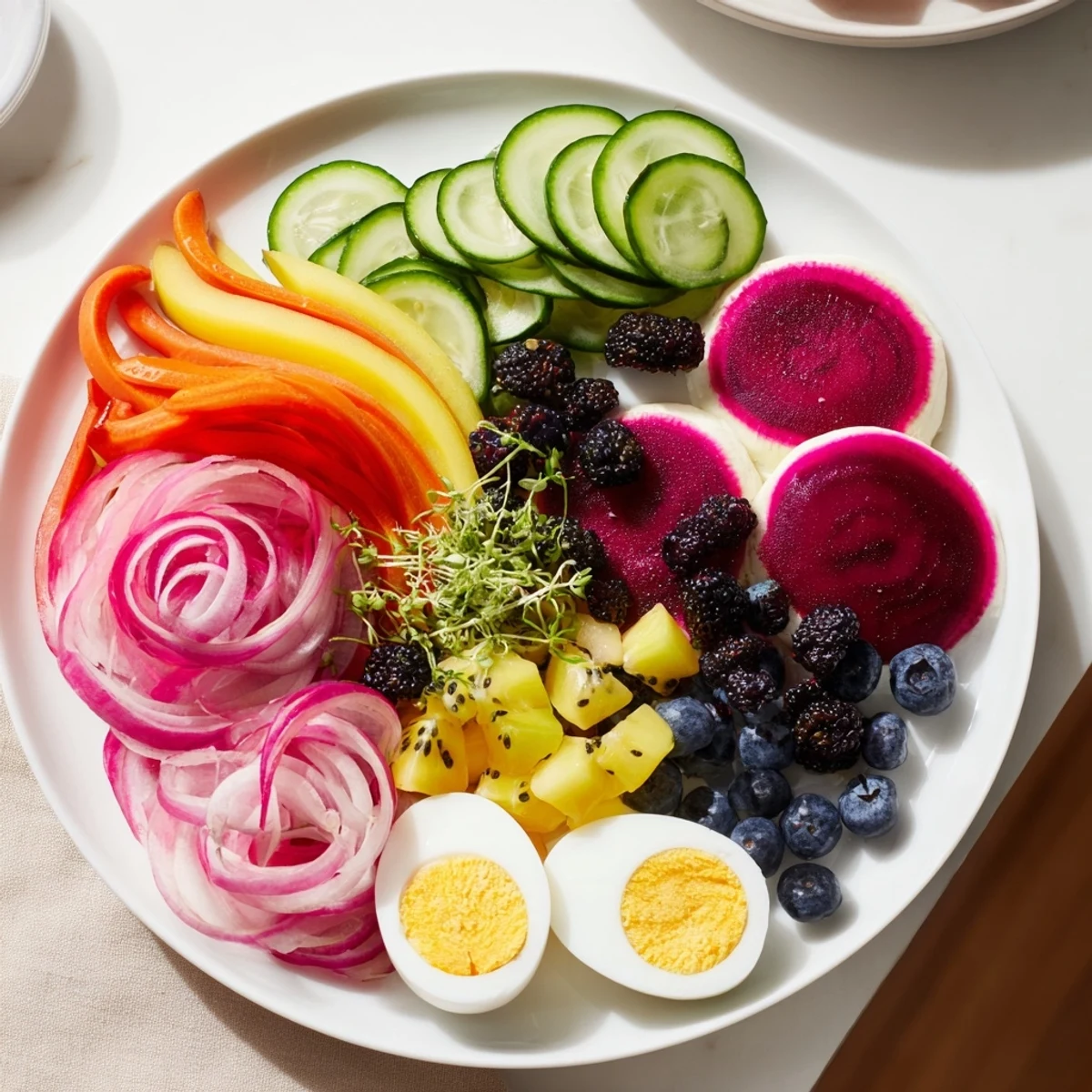 Neon Night vibrant platter