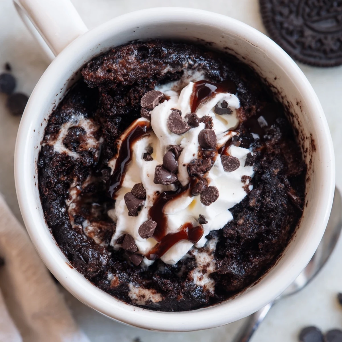 Oreo Microwave Chocolate Cake