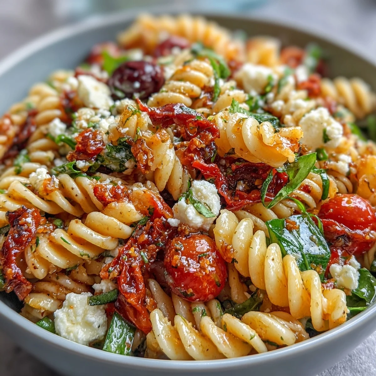Easy Picnic Pasta Salad with Italian Dressing