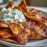 Homemade Pita Chips Tzatziki