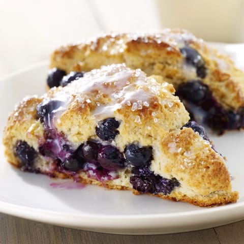 Rustic Birch Blueberry Scones