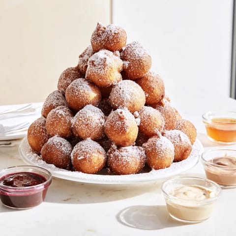 Powdered Donut Holes Mountain
