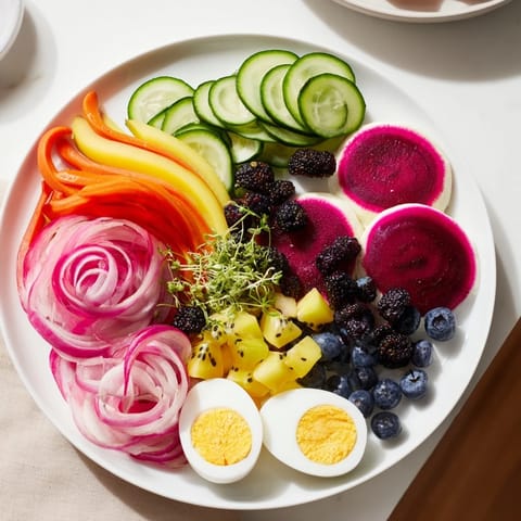 Neon Night vibrant platter