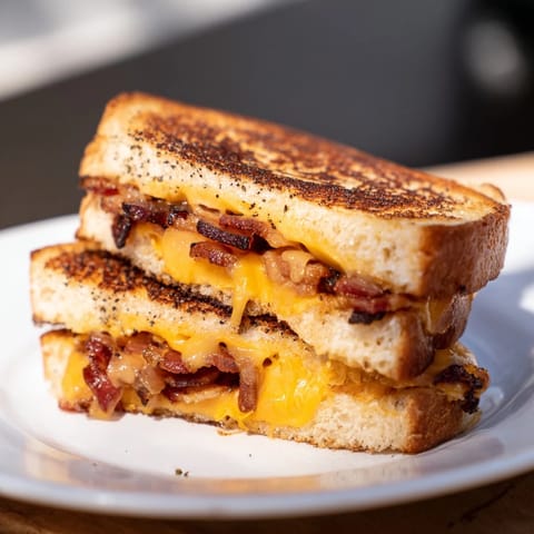 Crispy Bacon Cheddar Sandwich