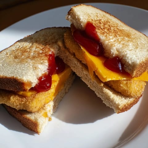 Chicken Nugget Grilled Cheese