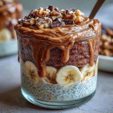 Chunky Monkey Overnight Chia Pudding
