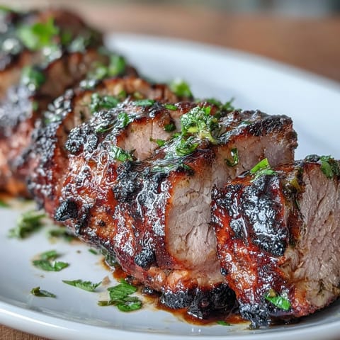 Tender pork tenderloin infused with aromatic jerk spices, baked to juicy perfection and served with fresh lime wedges for a vibrant meal.  