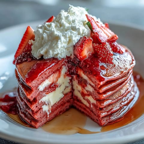 Pink Pancakes Strawberry Compote