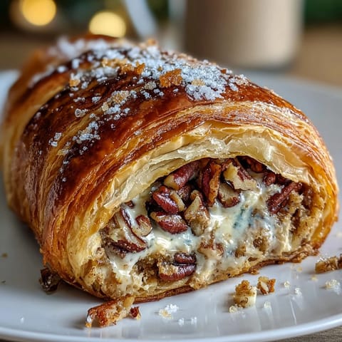 King Cake Pecan Croissants