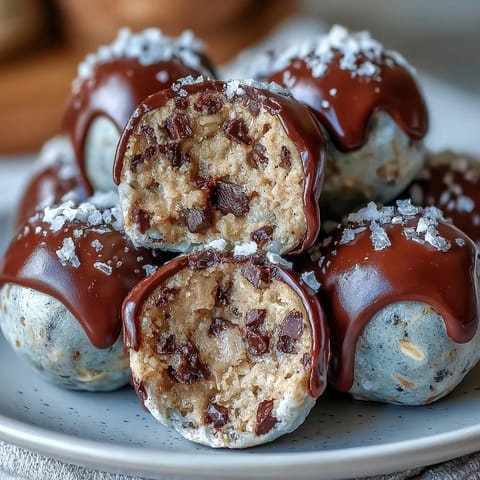 Delicious no-bake protein bites featuring vanilla protein powder and almond butter in every bite.  