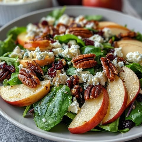 Crunchy celery apple salad with walnuts and feta, a vibrant mix of crisp fruit, toasted nuts, and creamy cheese.