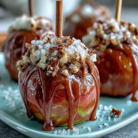 Caramel Dipped Candy Apples