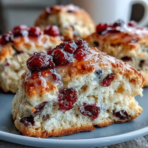 Blueberry Lemon Sourdough Scones