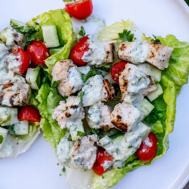 Freshly blended jalapeño ranch dressing drizzled over tender chicken, crunchy romaine, and vibrant veggies, garnished with cheddar and tortilla strips.