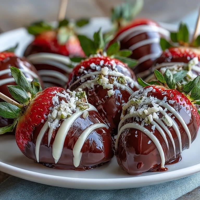Elegant Valentine's Day dessert featuring fresh strawberries dipped in glossy chocolate and artfully arranged as a stunning edible bouquet centerpiece.