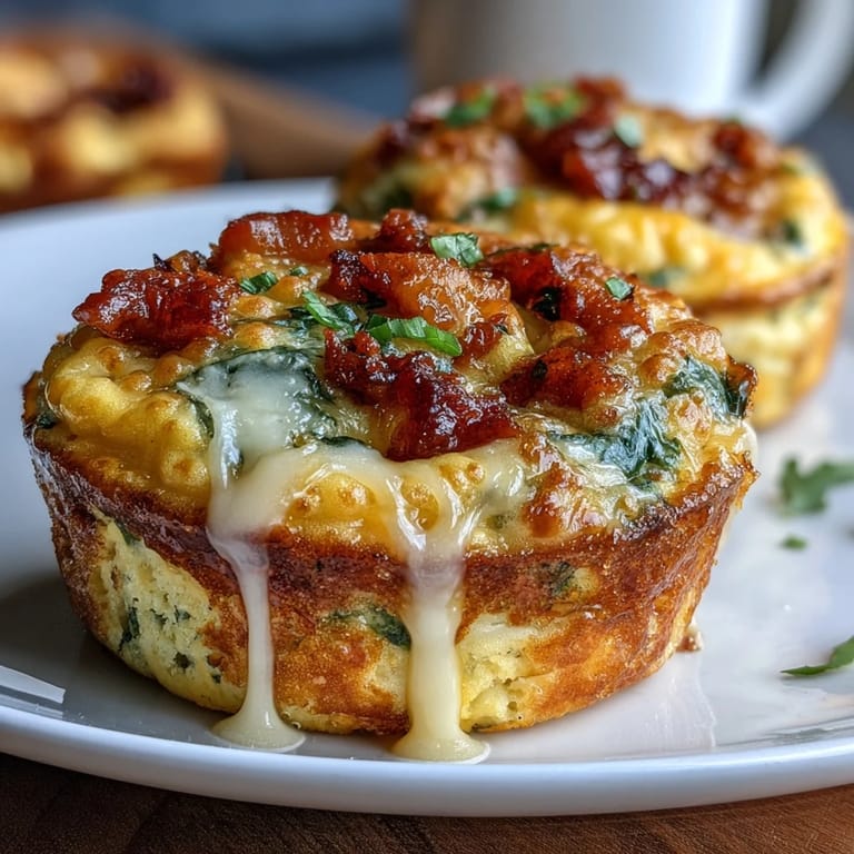 Fluffy baked egg muffins filled with savory ham, colorful vegetables, and cheddar—perfect for a quick, protein-rich breakfast.
