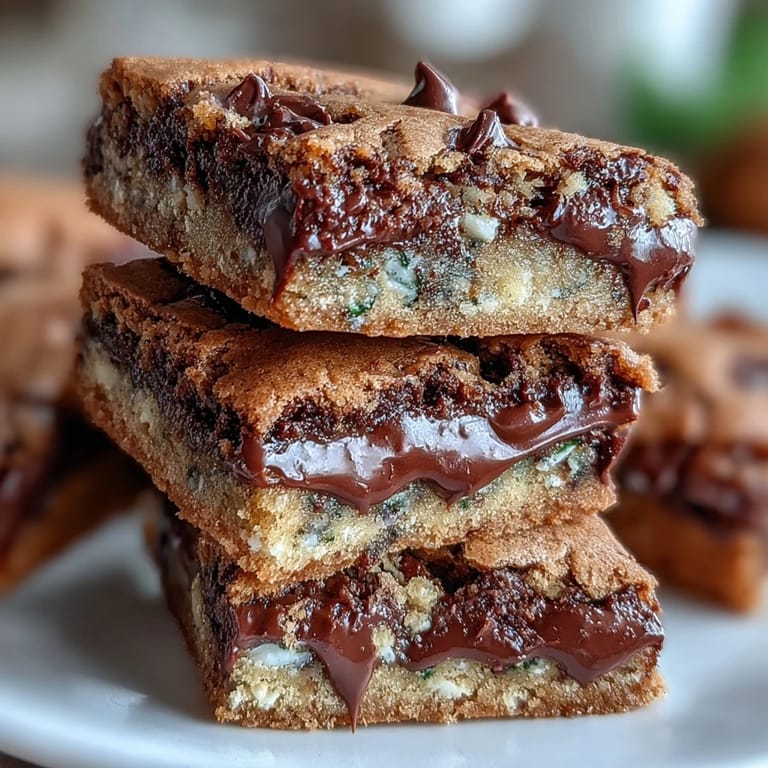 Festive St. Patricks Day Cookie Bars loaded with semi-sweet and white chocolate chips, topped with bright green sprinkles.