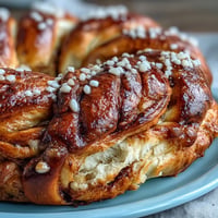 Golden Swedish cardamom buns with twisted dough, fragrant cardamom filling, and crunchy pearl sugar topping, perfect for fika.